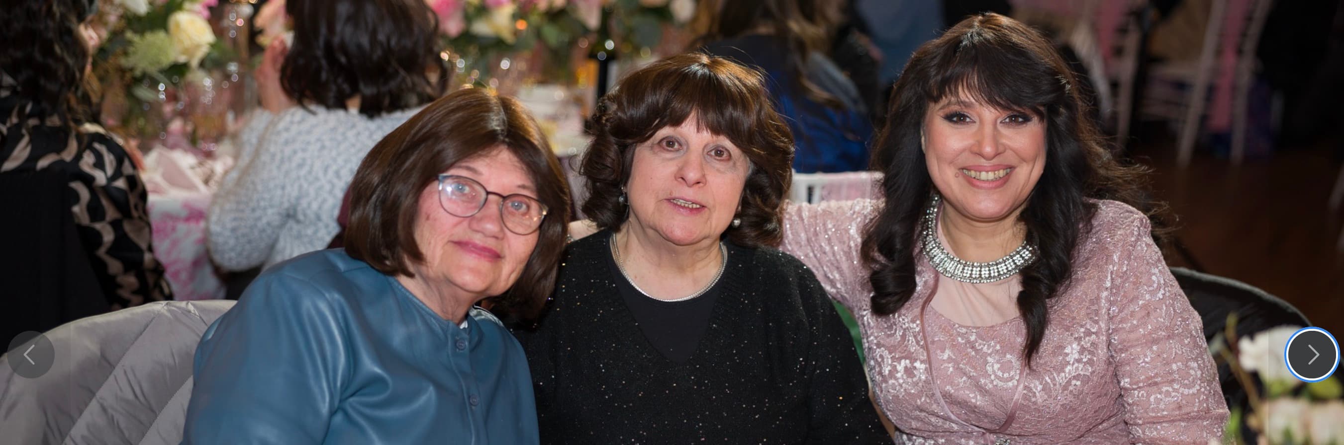 Three friends at the gathering