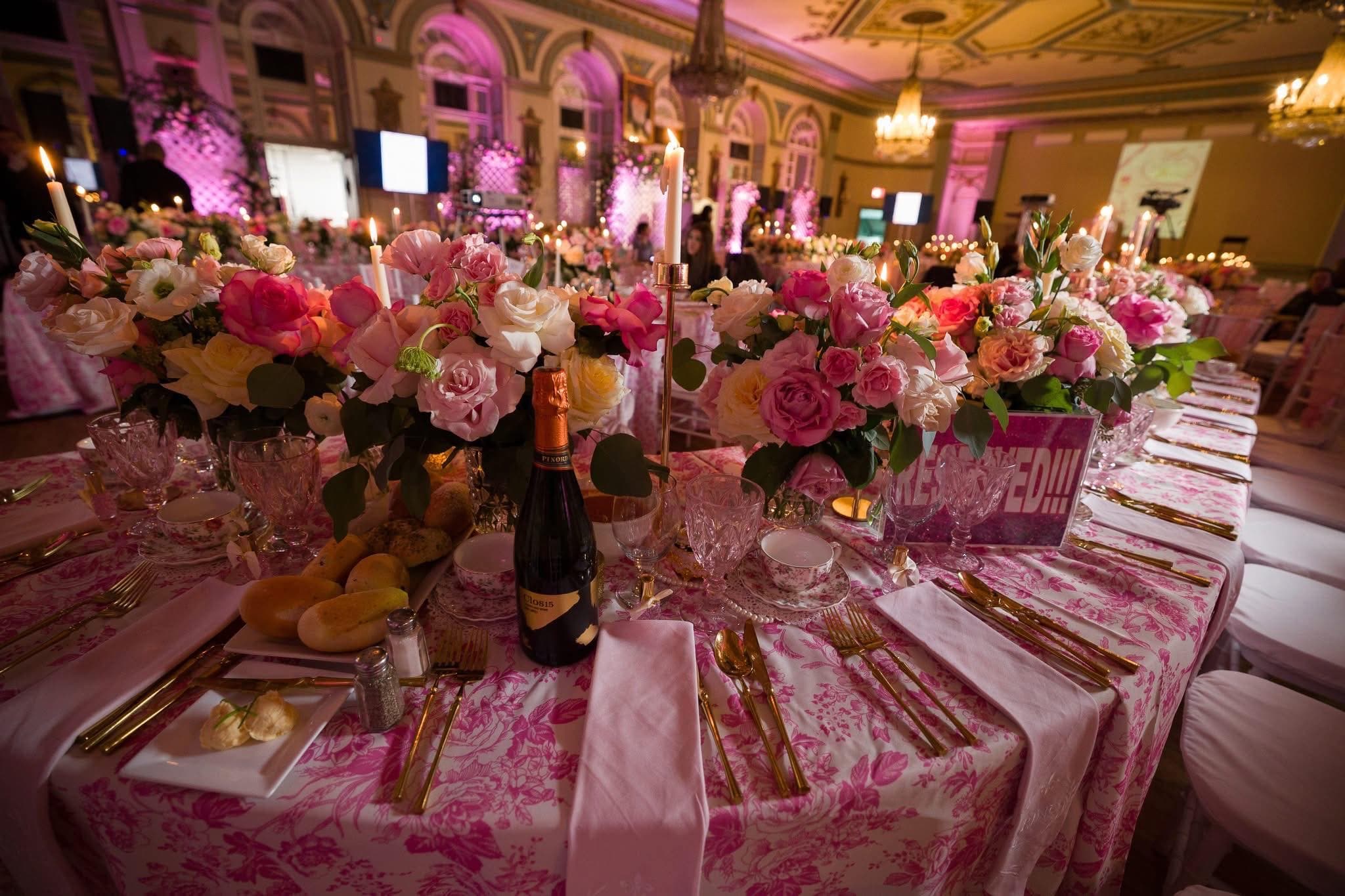 Beautifully decorated event hall