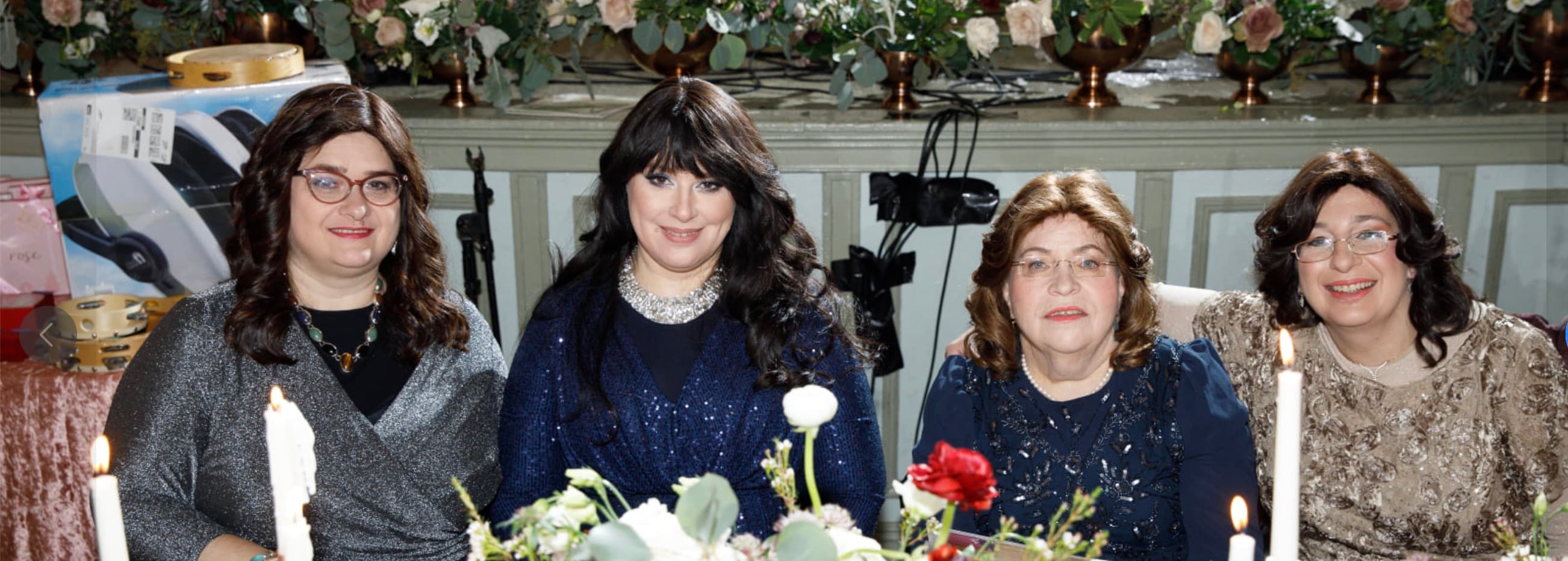 Women at the community dinner